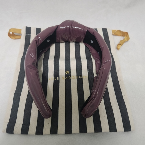 Lele Sadoughi Faux Leather Knotted Headband main image 11